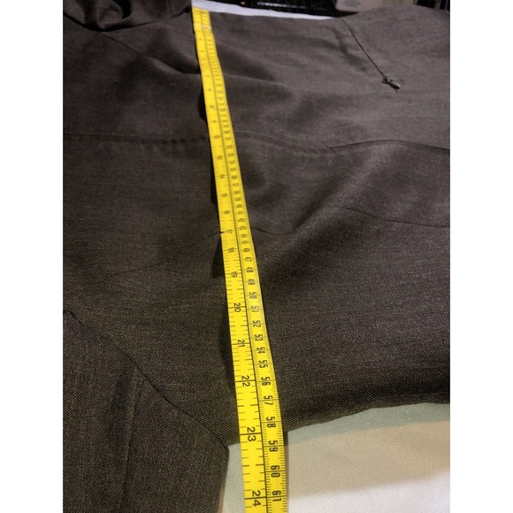Pendleton Mock Neck Brown Lined Zip Blazer Jacket 100% Virgin Wool Size 16W - Picture 11 of 13